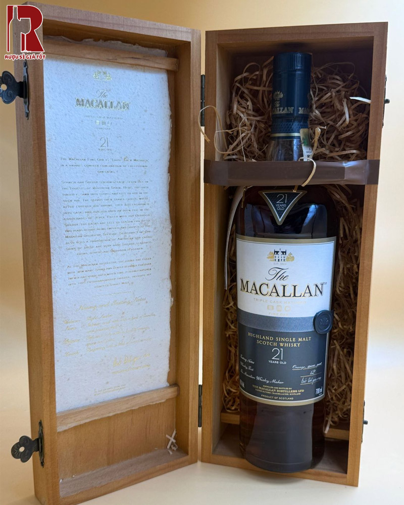 Rượu Macallan 21 Năm Fine Oak giá rẻ chính hãng