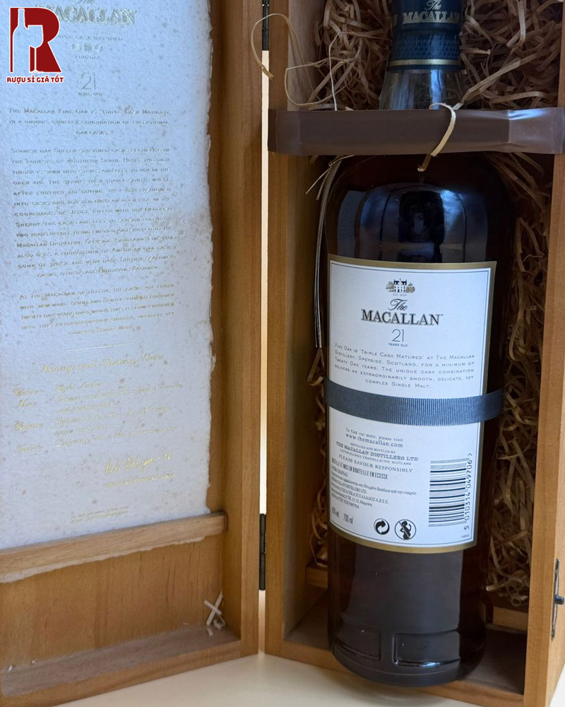 Rượu Macallan 21 Năm Fine Oak nhập khẩu chính hãng