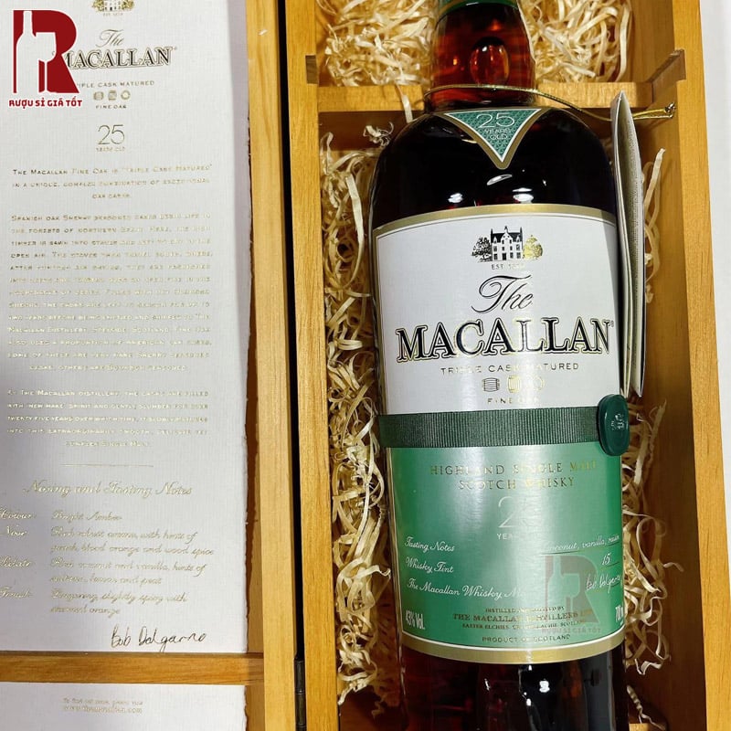 Rượu Macallan 25 Năm Fine Oak chính hãng giá rẻ