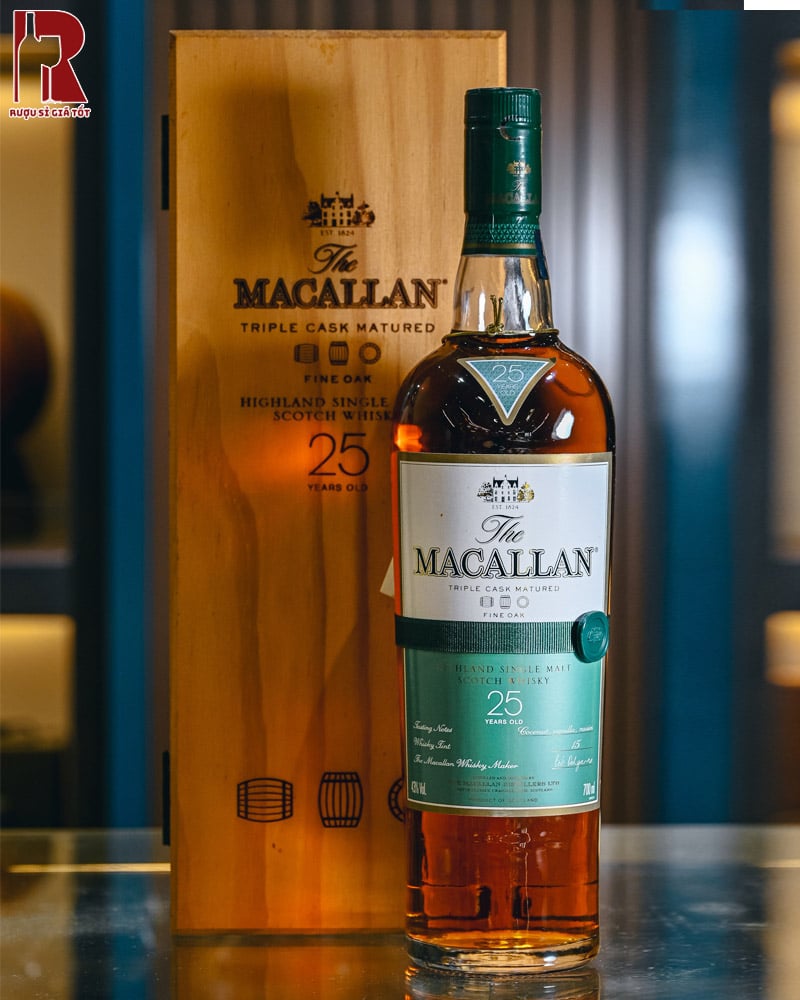 Rượu Macallan 25 Năm Fine Oak nhập khẩu chính hãng