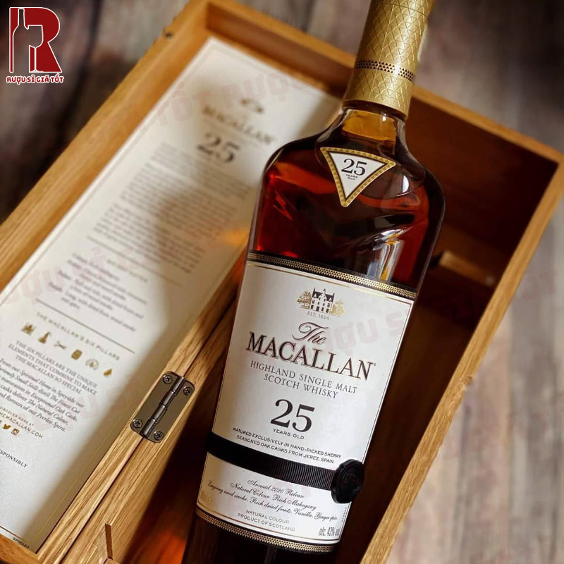 Mua rượu whisky Macallan 25 years old giá rẻ chính hãng