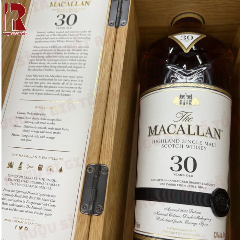 Mua rượu macallan 30 sherry oak giá tốt tại TPHCM và Hà Nội
