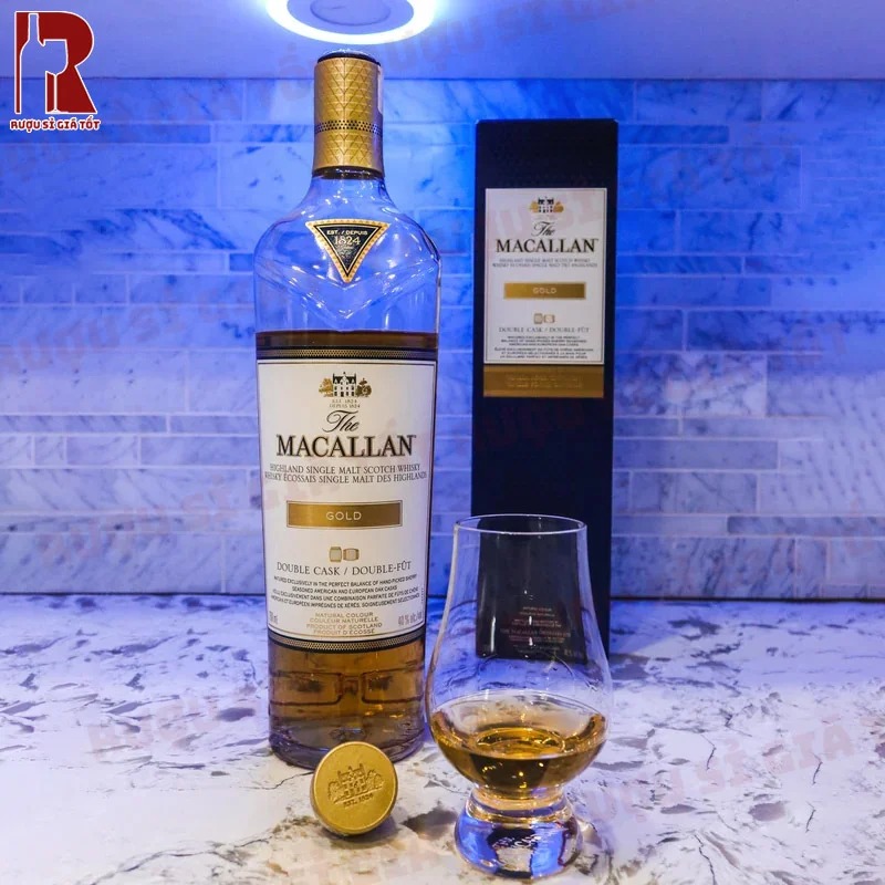 Rượu Macallan Gold Double Cask mang đến vị rượu mềm mại và ngọt nhẹ