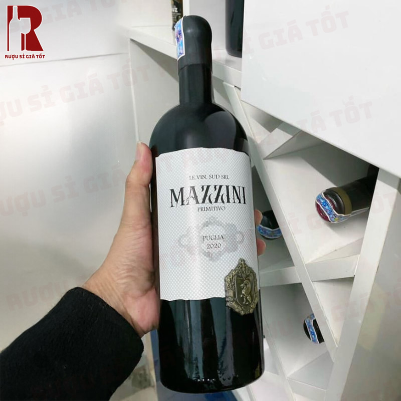 Rượu Vang Ý Đỏ Mazzini Primitivo Puglia giá rẻ