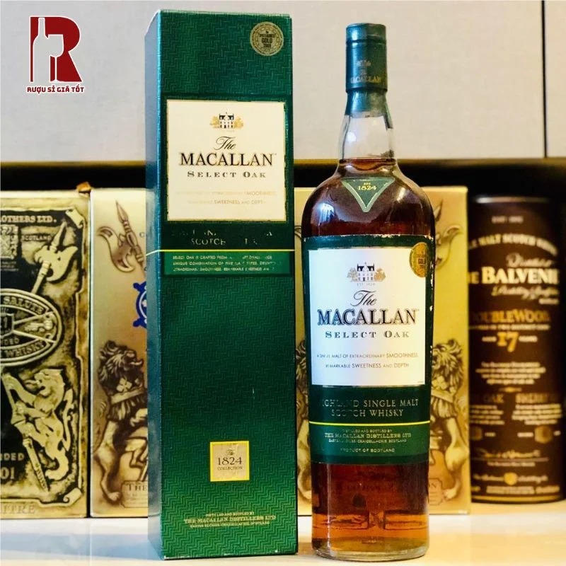 Macallan 1824 Select Oak nên được uống lạnh để có điểm hương vị tốt nhất
