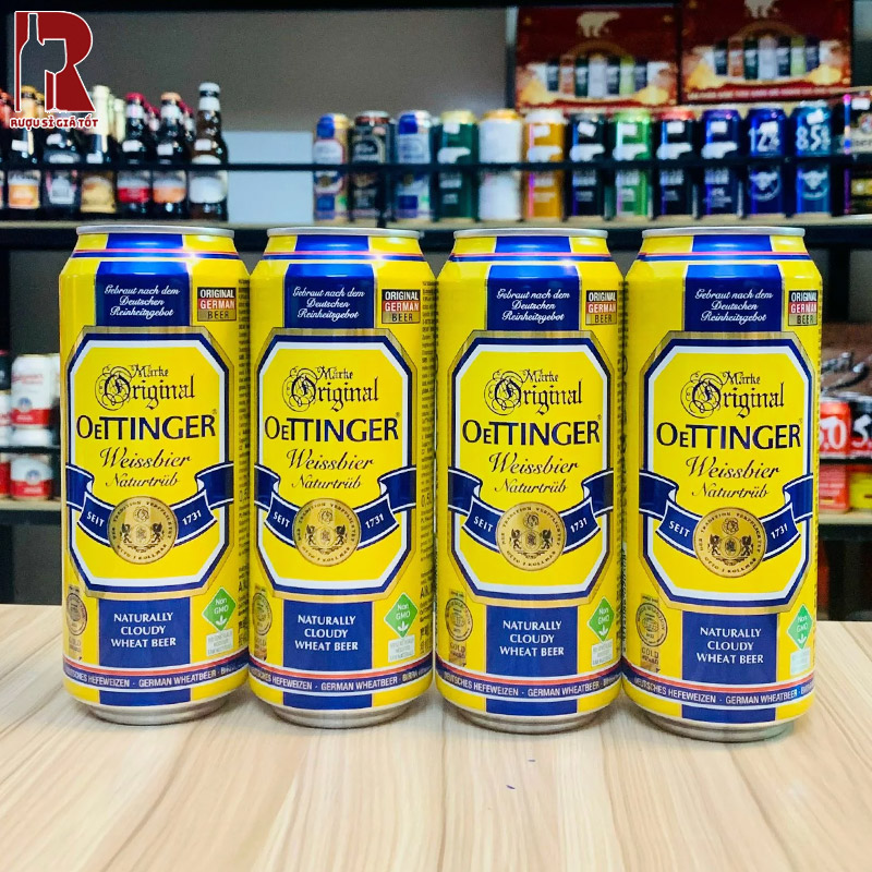 Bia Đức Oettinger Weissbier Béo dễ uống với độ mịn màng và béo nhẹ