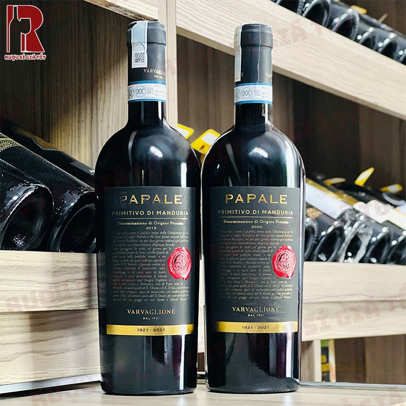 Rượu Vang Ý Đỏ Papale Primitivo Di Manduria nhập khẩu chính hãng