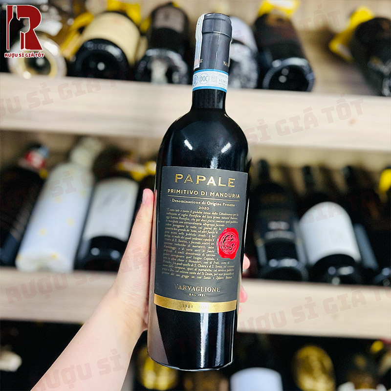 Rượu Vang Ý Đỏ Papale Primitivo Di Manduria giá rẻ nhất thị trường