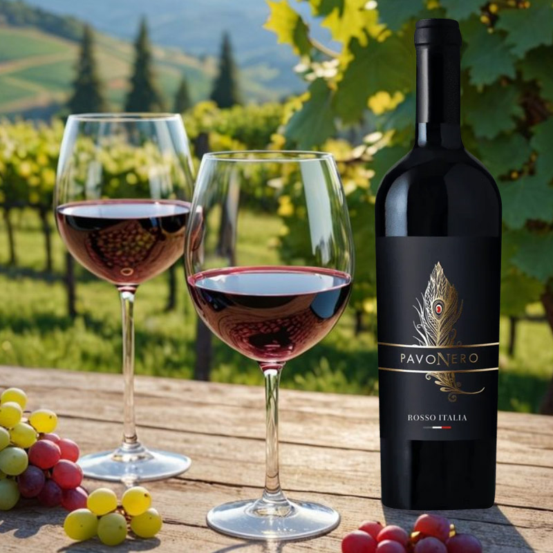 PavoNero Rosso D’Italia mang theo hình tượng con công bí ẩn và quyến rũ