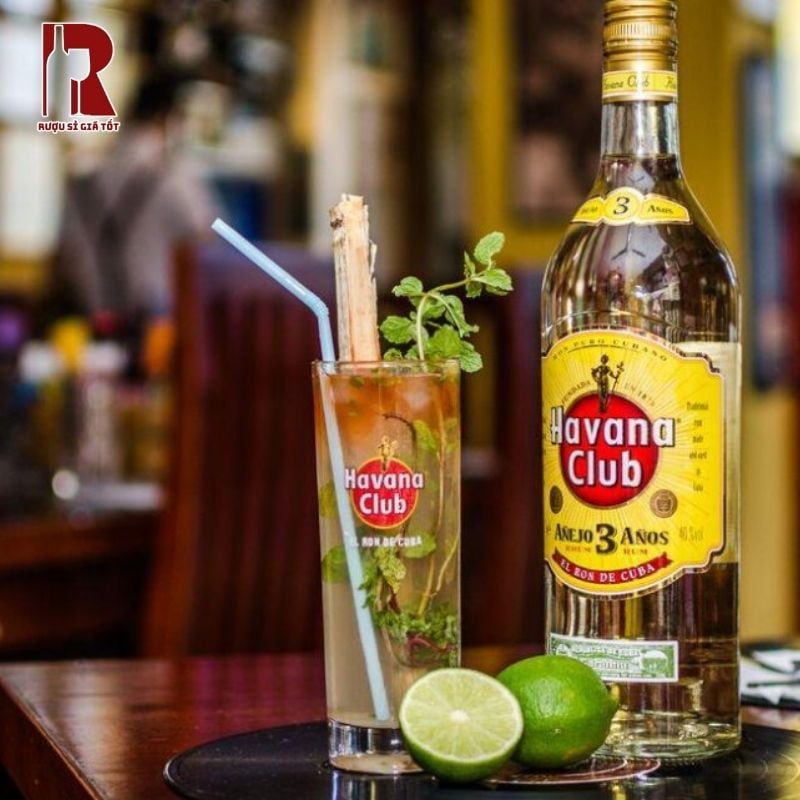 Chai rum Havana Club Añejo 3 Años đã khẳng định đẳng cấp của ngành rượu Cuba