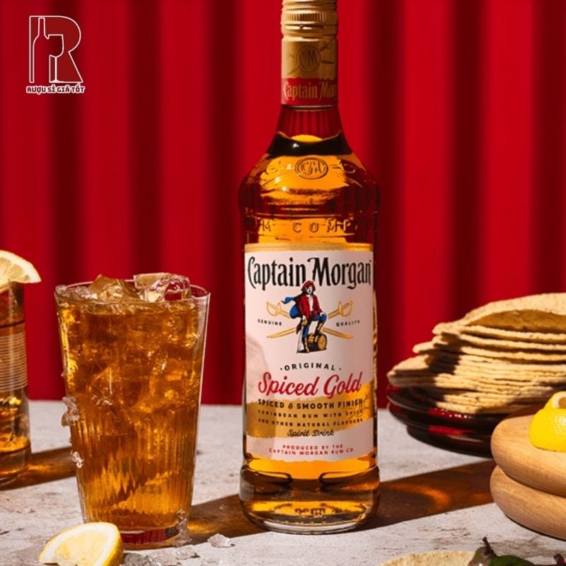 Captain Morgan Spiced Gold là chai rum gia vị nổi tiếng đến từ Jamaica