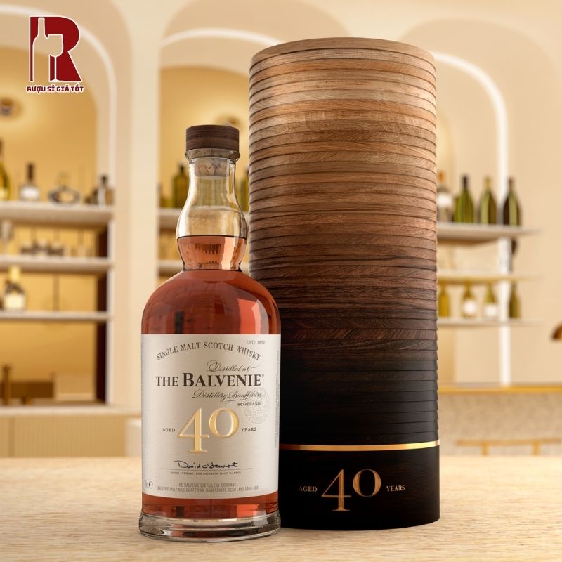 Balvenie 40 Năm với hơn 4 thập kỷ ủ rượu đem đến vị rượu độc đáo, trọn vẹn tinh hoa của whisky lâu năm