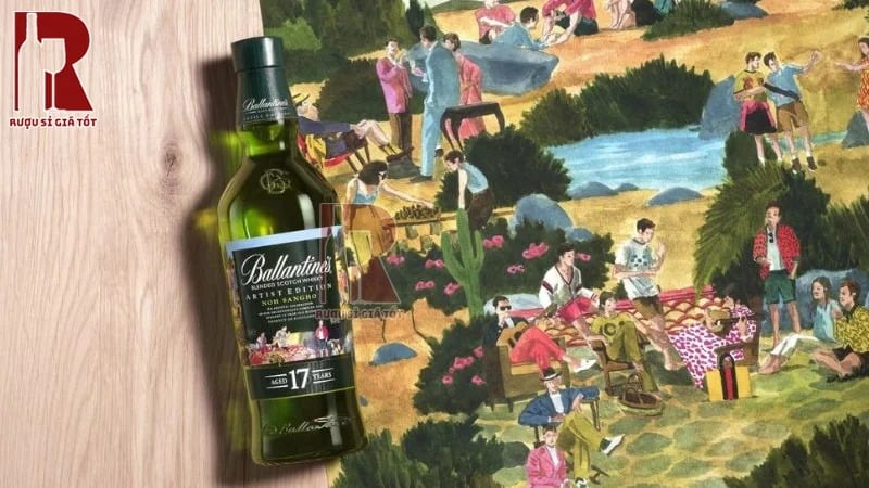 Rượu Ballantine's 17 Artist Limited Edition nên được uống kèm với đá để làm mát rượu và trải nghiệm rượu mượt mà hơn