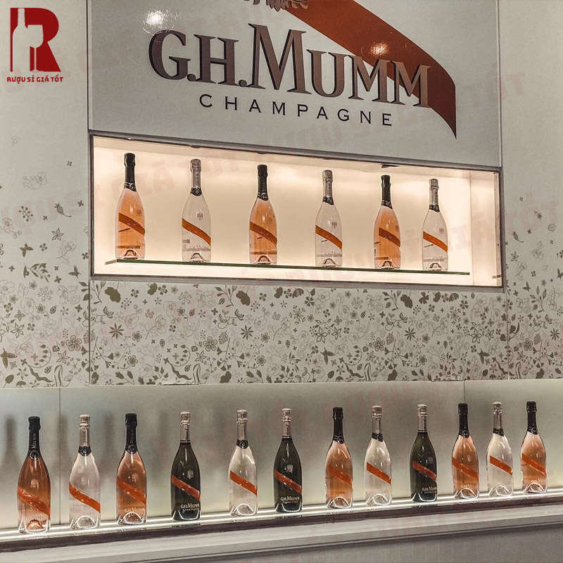 G.H Mumm là dòng rượu sâm banh khai trương cao cấp