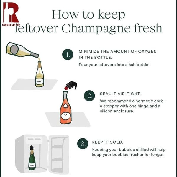 Hướng dẫn bảo quản rượu Champagne đúng cách