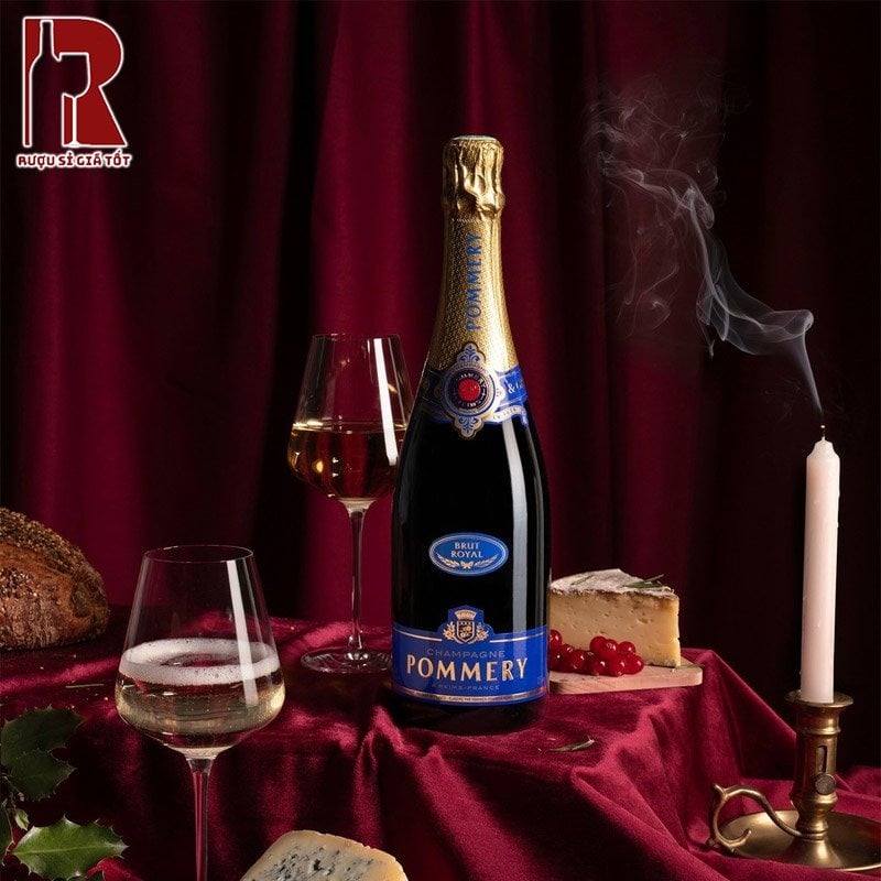 Rượu champagne Pommery Brut Roya nhập khẩu