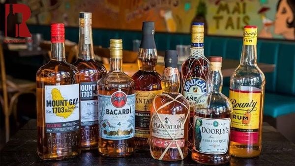 Hình ảnh các loại rượu Rum phổ biến được ưa thích