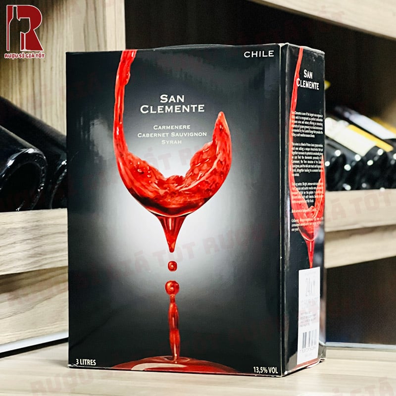 Vang bịch San Clemente 3L thiết kế tiện lợi