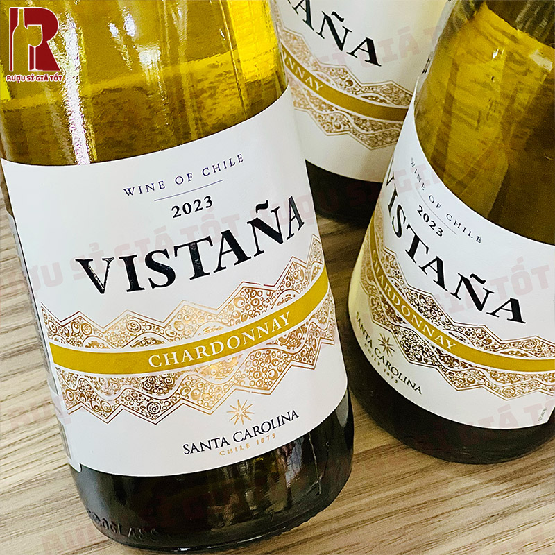 Vang Santa Carolina Vistana Chardonnay với vị rượu thanh tao