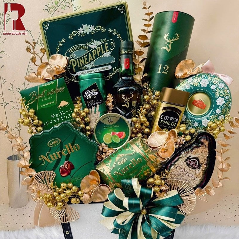 Set quà Tết rượu mạnh Glenfiddich