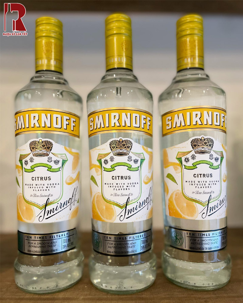 Rượu Vodka Smirnoff Citrus