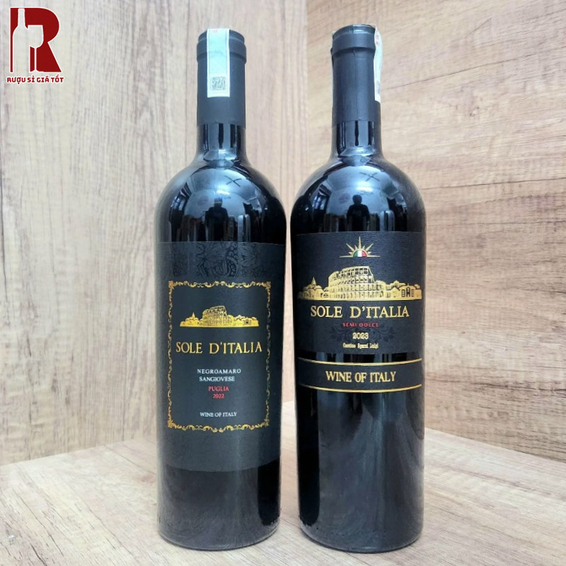 Hương vị vang Sole Negroamaro Sangiovese
