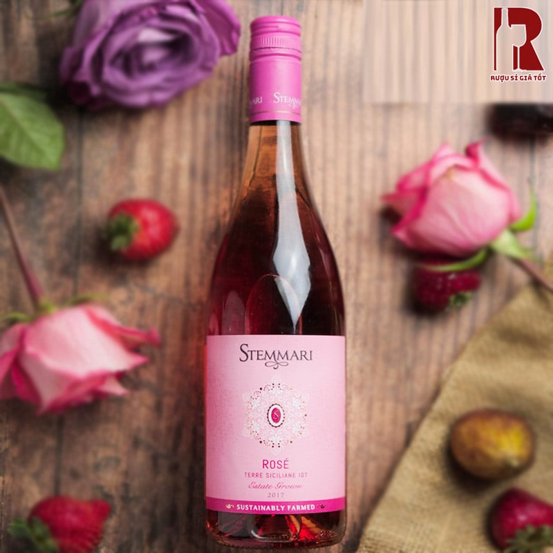 Sắc Hồng Tinh Tế Từ Địa Trung Hải: Stemmari Nero d'Avola Rosé Siciliane IGT