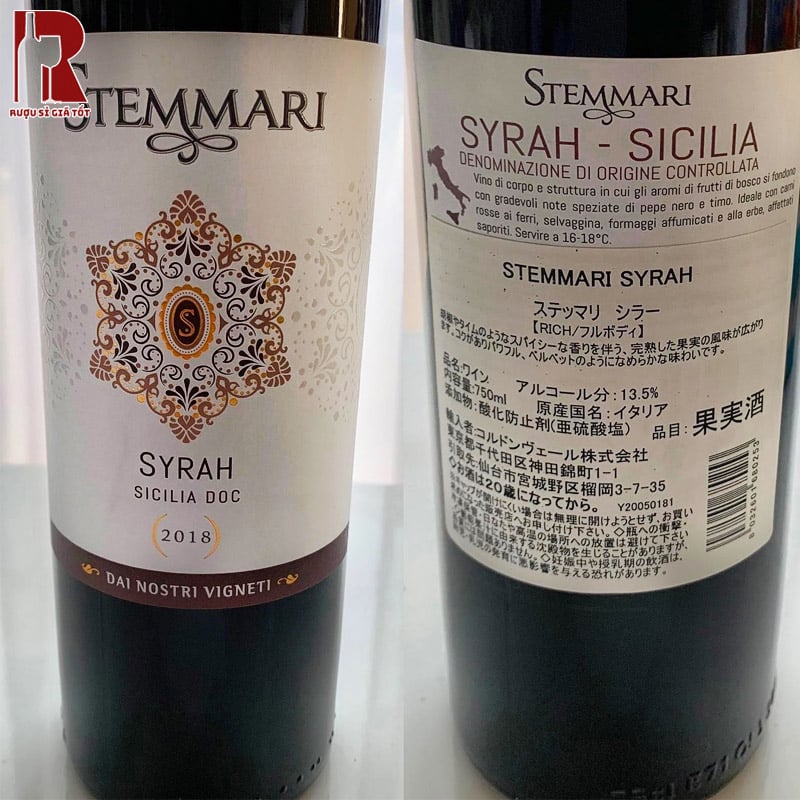 Stemmari Shiraz Siciliane DOC