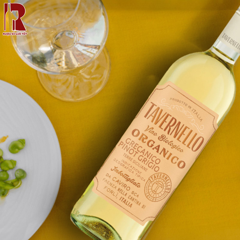 Tavernello Organico Grecanico Pinot Grigio Terre Siciliane mang cá tính riêng biệt