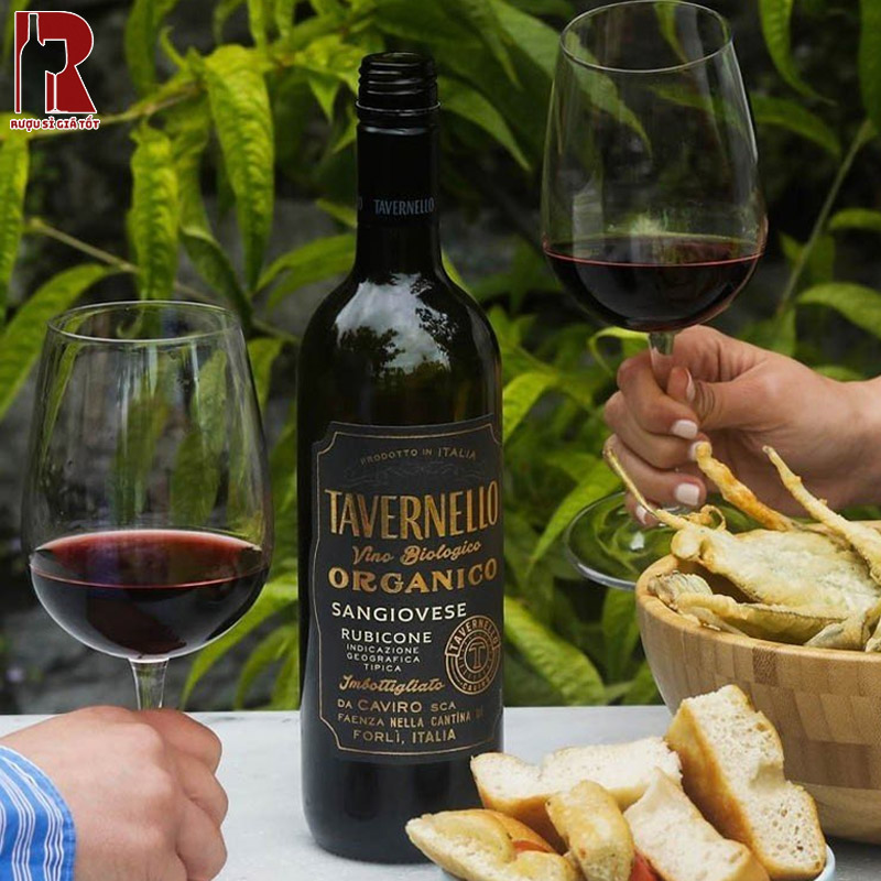 Vang Tavernello Organic ngon miệng, nhẹ nhàng