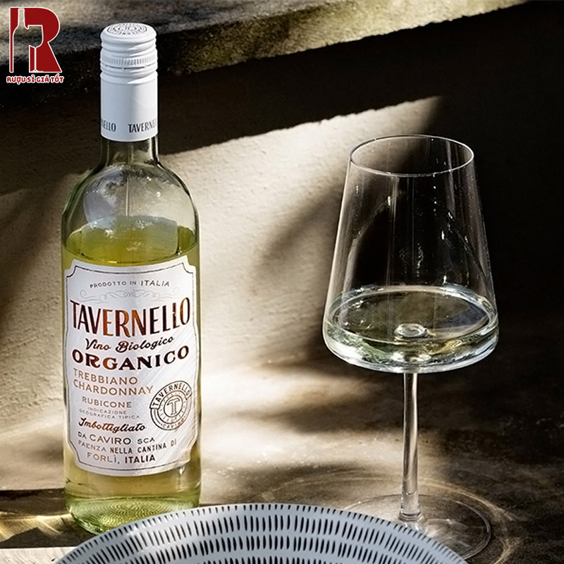 Vang Ý Tavernello Organico Trebbiano Chardonnay Rubicone Cao Cấp