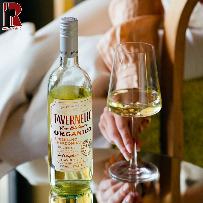 Vang Trắng Tavernello Organico Trebbiano Chardonnay Rubicone