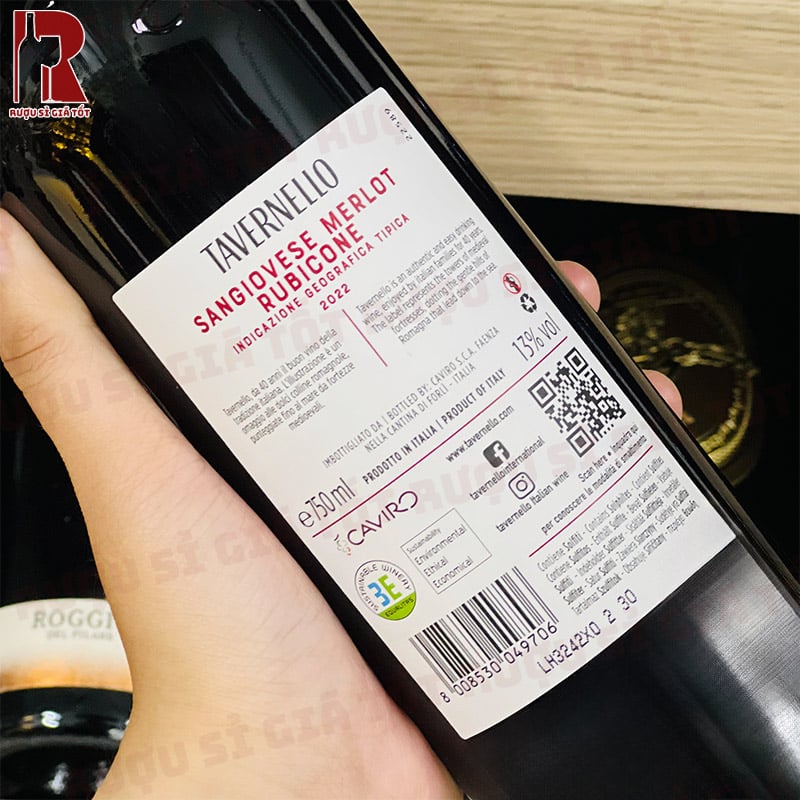 Rượu Tavernello Montepulciano D’Abruzzo đi kèm hoàn hảo cho các buổi tiệc