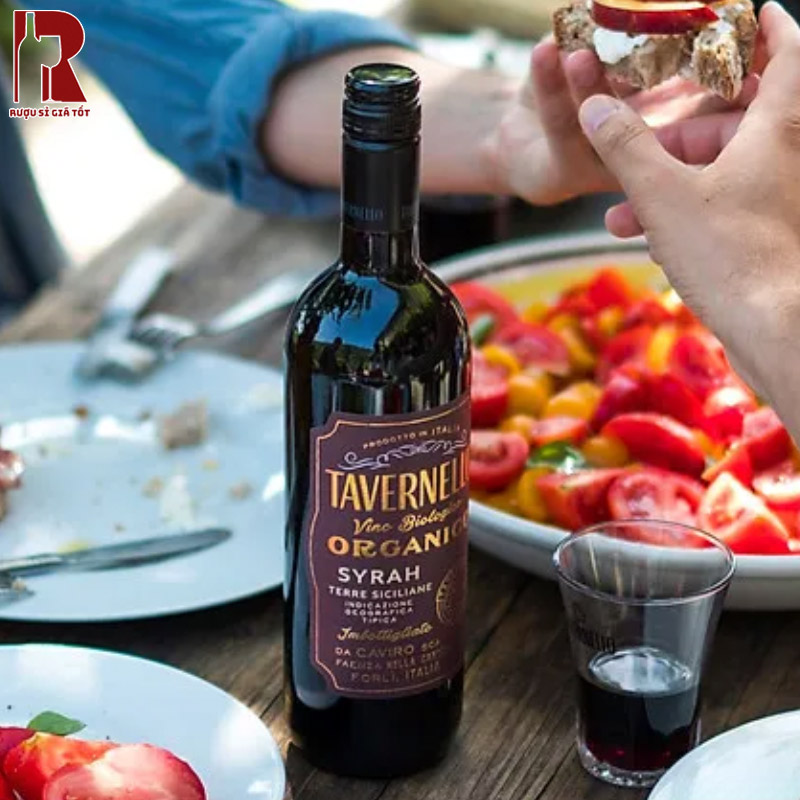 Rượu Tavernello Organico Syrah hoàn hảo để uống mỗi ngày