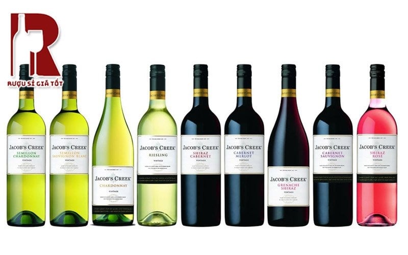 Các loại rượu Jacob's Creek chính hãng
