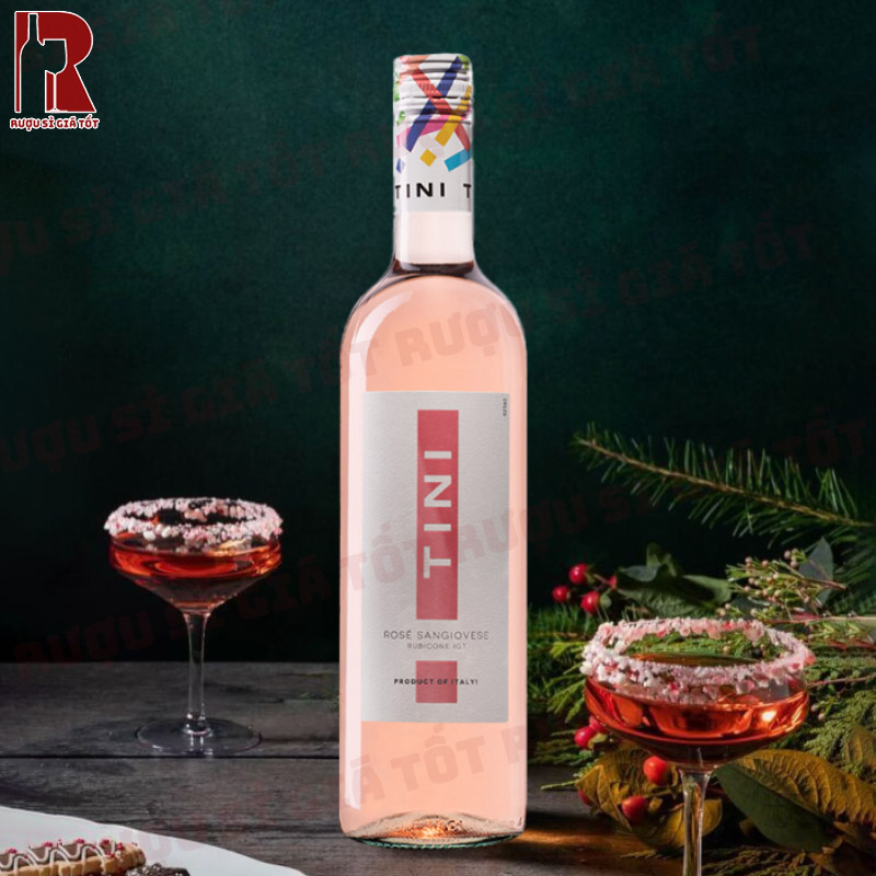 Cách thưởng thức vang hồng Tini Sangiovese Rubicone Rose