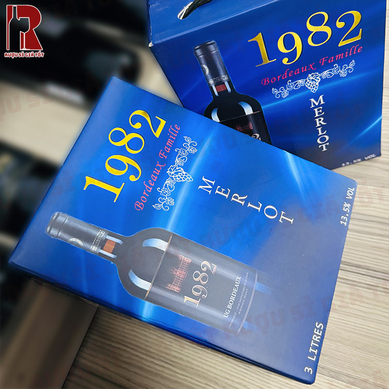 Rượu Vang Bịch Pháp 1982 Bordeaux Merlot giá rẻ