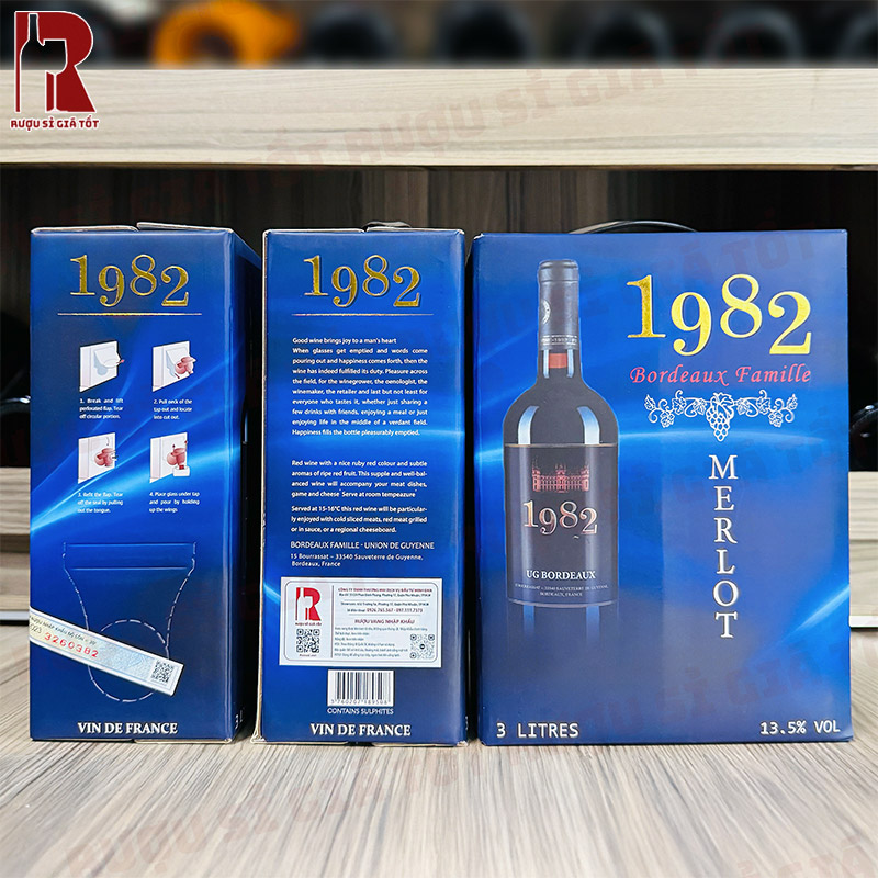 Vang bịch Pháp 1982 hương vị thế nào?