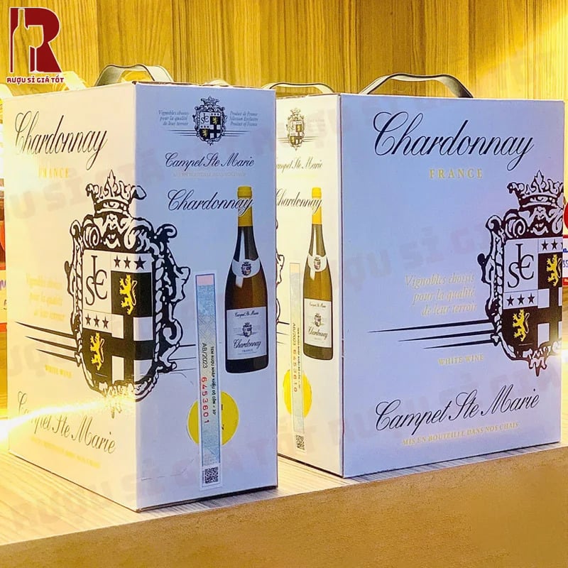 Rượu vang bịch Campet Ste Marie Chardonnay 3L tiện lợi, phù hợp cho đa dạng buổi tiệc