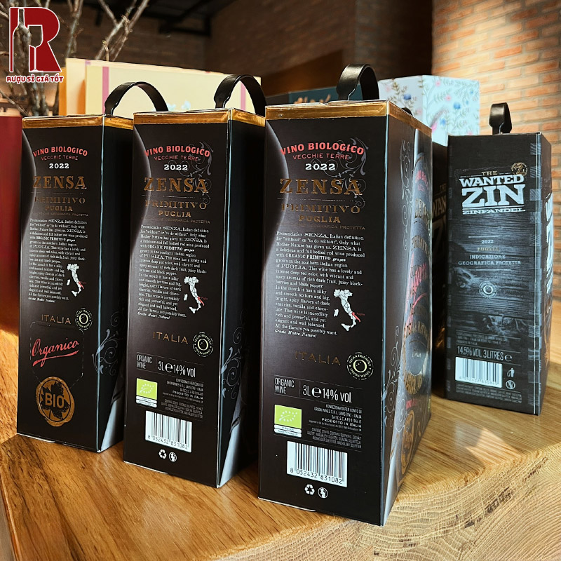 Rượu vang Zensa Primitivo Puglia IGT chuẩn Ý