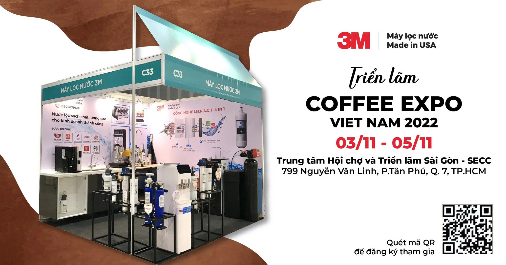 Máy Lọc Nước 3M x COFFEE EXPO VIETNAM 2022