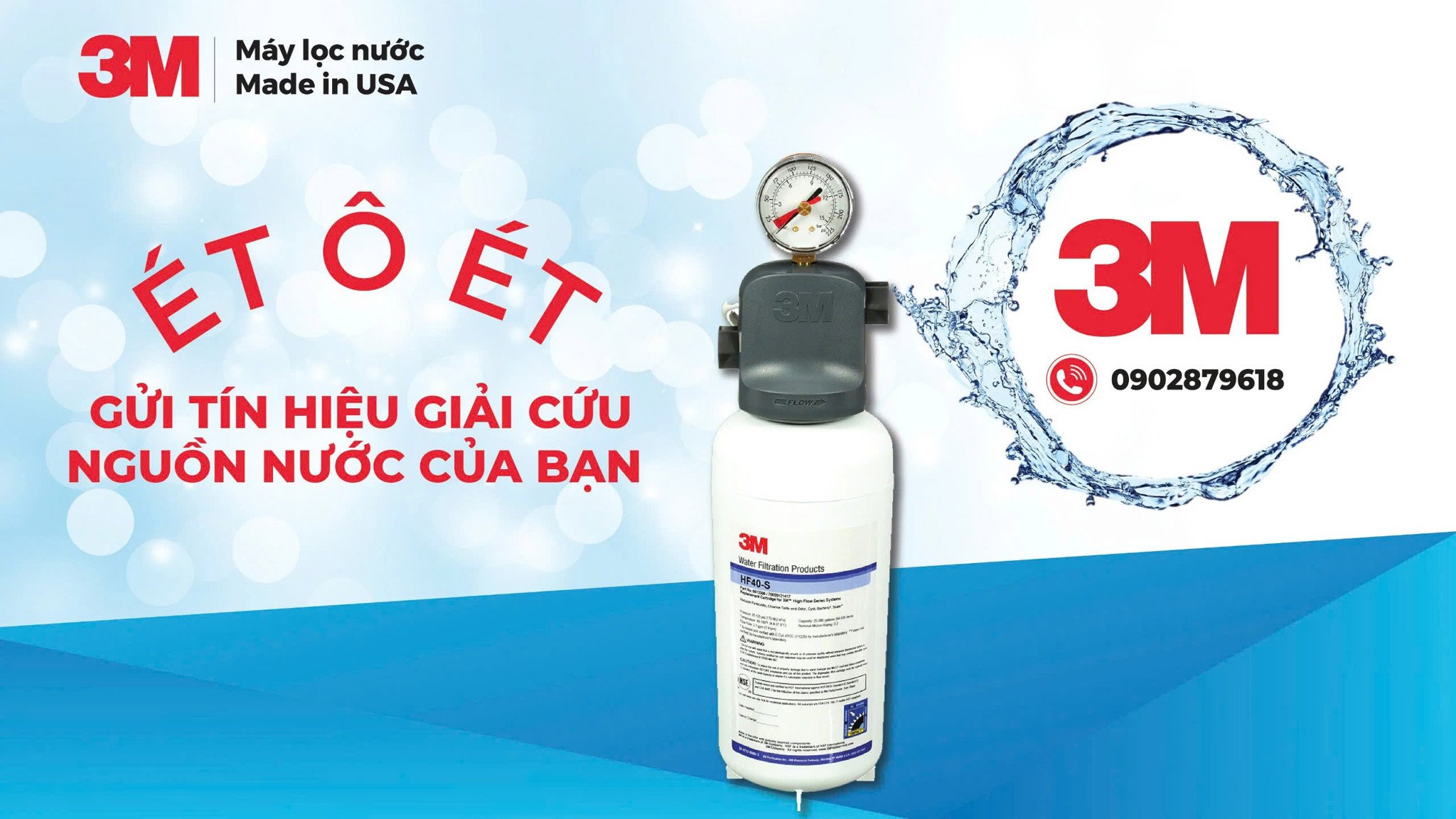 Hãy Gửi Tín Hiệu Ét Ô Ét - Máy Lọc Nước 3M Sẽ Giải Cứu Nguồn Nước Của Bạn