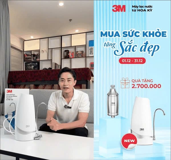 MÁY LỌC NƯỚC UỐNG ĐỂ BÀN 3M CTM02 - BẠN ĐỒNG HÀNH KHÔNG THỂ THIẾU CHO CUỘC SỐNG ĐỘC THÂN