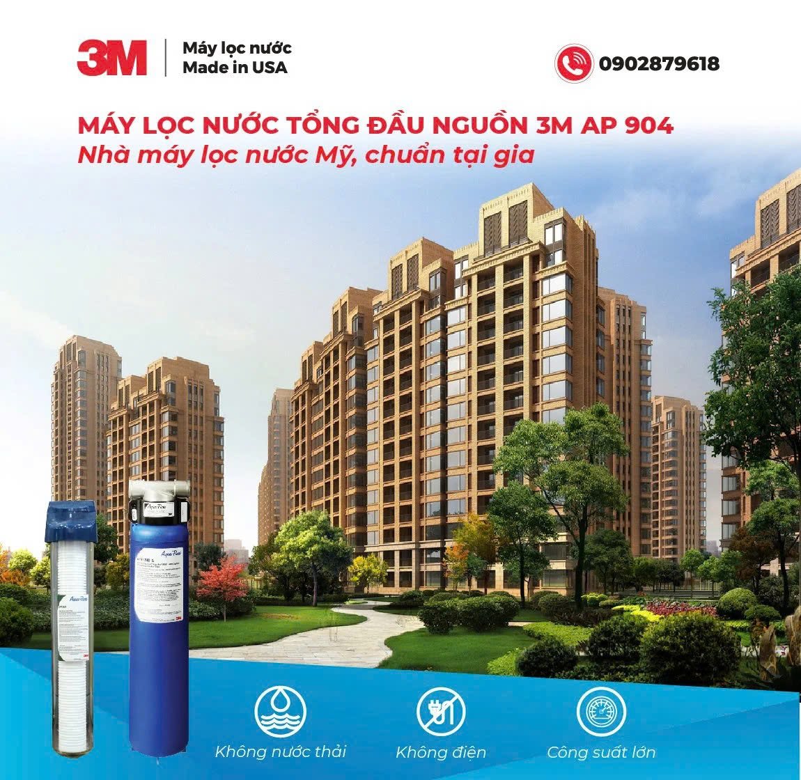 Review Máy Lọc Nước Tổng Đầu Nguồn 3M AP904