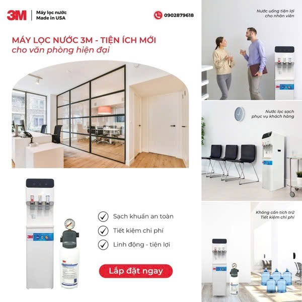 Cây Lọc Nước Nóng Lạnh 3M - Tiện Ích Mới Cho Văn Phòng Hiện Đại