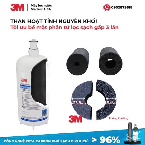 Than hoạt tính là gì? Công dụng của than hoạt tính trong Máy Lọc Nước 3M