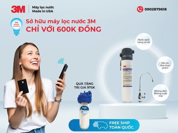 Mua Máy Lọc Nước 3M Chỉ Với 600K