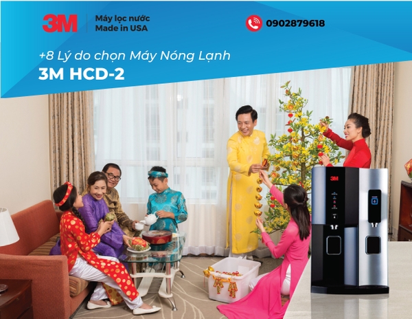 08 Lý do khiến bạn yêu thích máy lọc nước nóng/lạnh để bàn 3M HCD-2