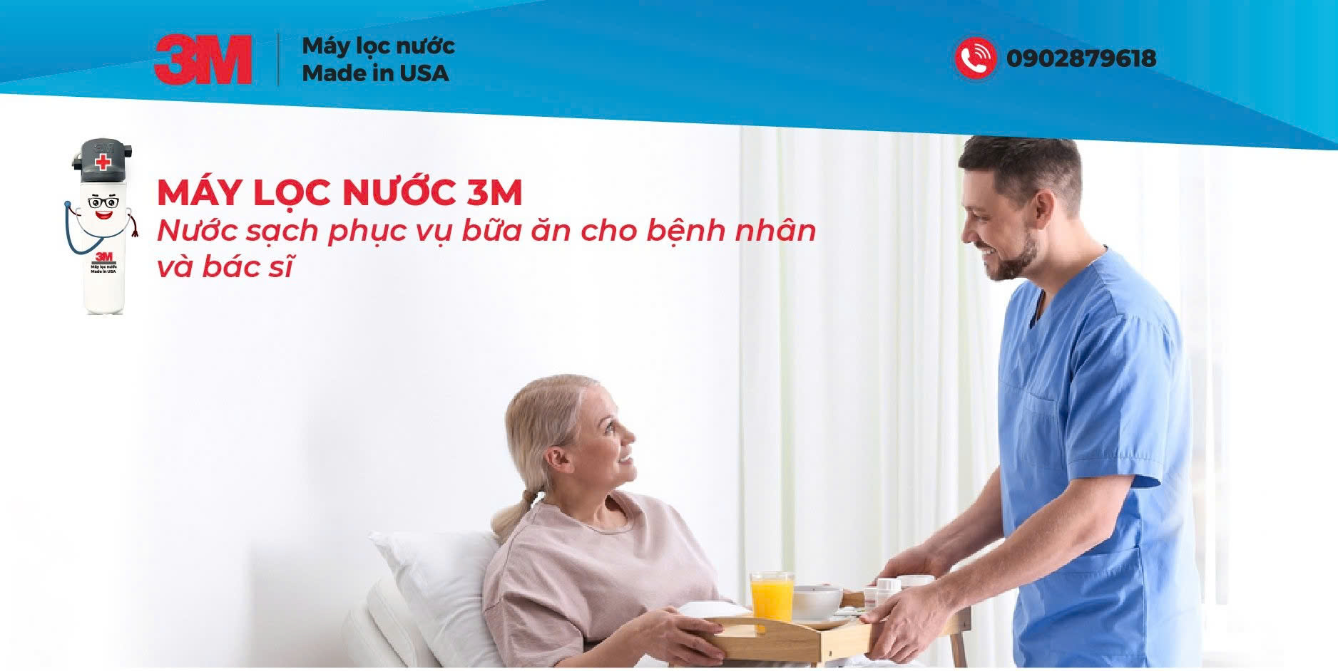 Máy Lọc Nước 3M - Nước Sạch Phục Vụ Cho Bếp Ăn Tại Bệnh Viện