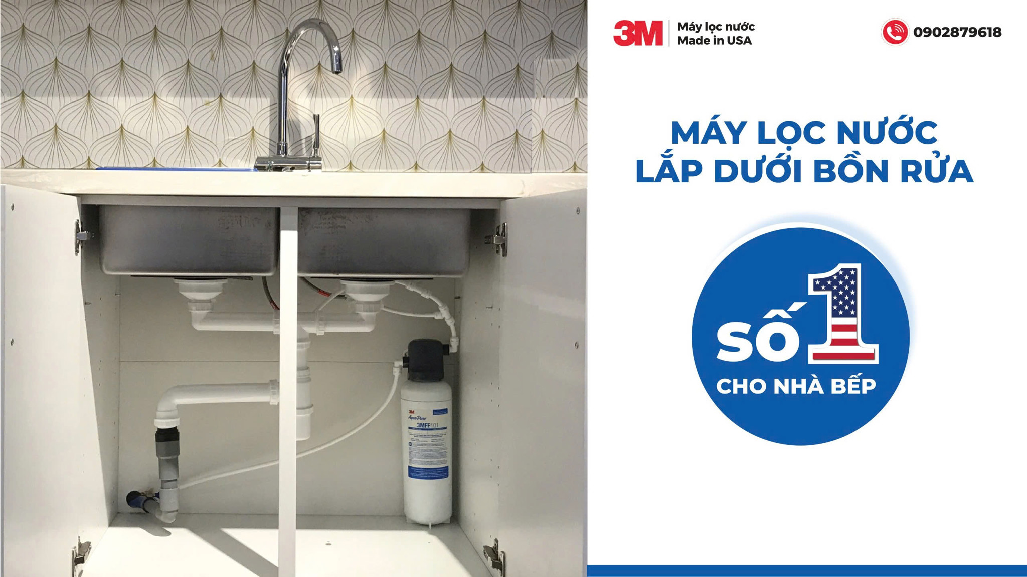 Máy Lọc Nước Lắp Dưới Bồn Rửa 3M - Lựa Chọn Hàng Đầu Cho Nhà Bếp